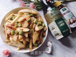 茭白酱焖毛豆仁的做法步骤：13