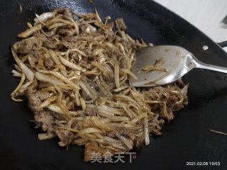 白萝卜炒牛肉的做法步骤：13