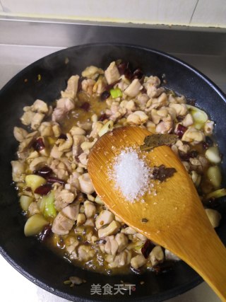 辣炒鸡肉的做法步骤：5