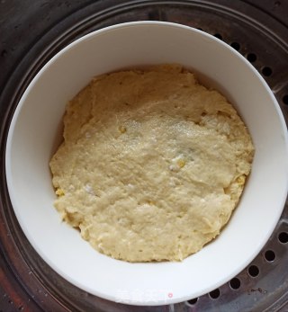 玉米豆沙夹心碗糕的做法步骤：6