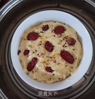 玉米豆沙夹心碗糕的做法步骤：7