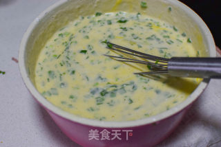 韭菜鸡蛋早餐饼的做法步骤：3