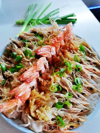 蒜蓉粉丝开边虾的做法步骤：16