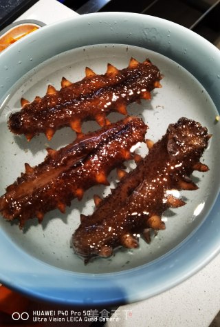 金汤海参小米粥的做法步骤：1