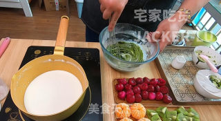 水果奶油大福，入口冰爽又软糯，新年小甜品，好吃到爆！的做法步骤：4