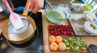 水果奶油大福，入口冰爽又软糯，新年小甜品，好吃到爆！的做法步骤：5