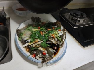 清蒸多宝鱼的做法步骤：7
