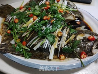 清蒸多宝鱼的做法步骤：8
