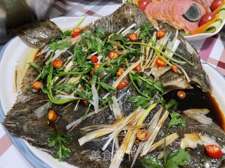 清蒸多宝鱼的做法步骤：9