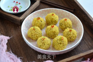 小米黄金肉丸的做法步骤：10
