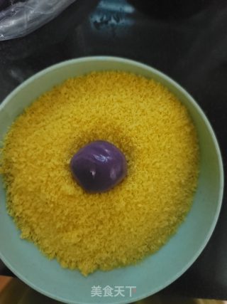 香酥紫薯球的做法步骤：4