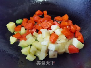 咖喱牛肉焗饭的做法步骤：3