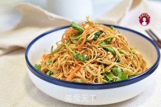 烫拌豆腐丝的做法步骤：11