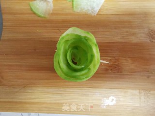 萝卜枚瑰花—蘸酱菜的做法步骤：7