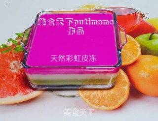 创意天然彩虹皮冻的做法步骤：7