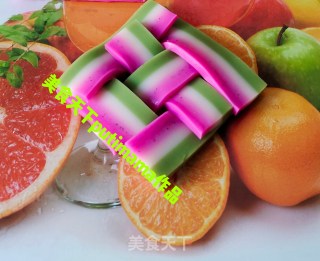 创意天然彩虹皮冻的做法步骤：10