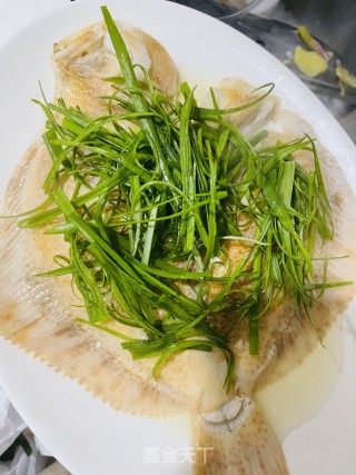 清蒸多宝鱼的做法步骤：5