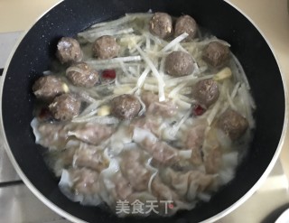沙茶鱼皮饺拼牛筋丸的做法步骤：9