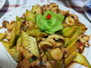 酱爆八爪鱼的做法步骤：13
