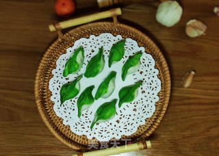 翡翠白玉饺子的做法步骤：7