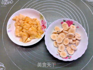 炼奶芒果香蕉披萨的做法步骤：11