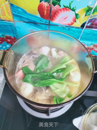 鸡汤米线的做法步骤：8