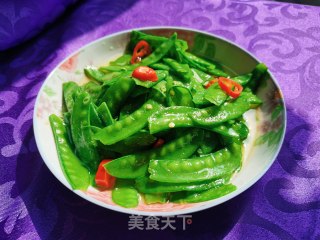 清炒荷兰豆的做法步骤：10