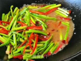 蒜苗炒牛肚的做法步骤：5