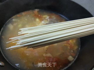 牛肉鳞虾鸡蛋面的做法步骤：10