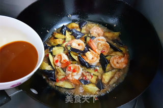 鱼香虾球茄子的做法步骤：15