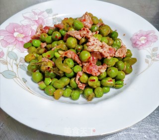 豌豆炒肉丝的做法步骤：9