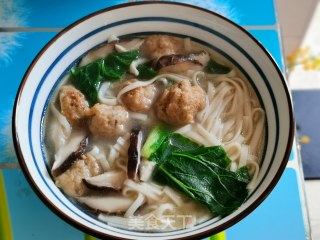 肉丸香菇汤面的做法步骤：9