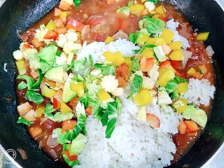 牛肉丸芝士焗饭的做法步骤：4