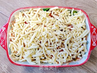 牛肉丸芝士焗饭的做法步骤：7