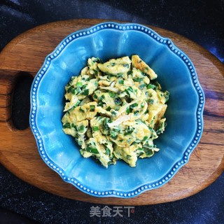 银鱼韭菜炒蛋的做法步骤：9