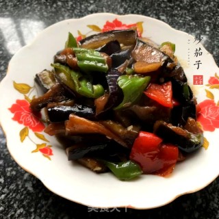 双椒炒茄子的做法步骤：5