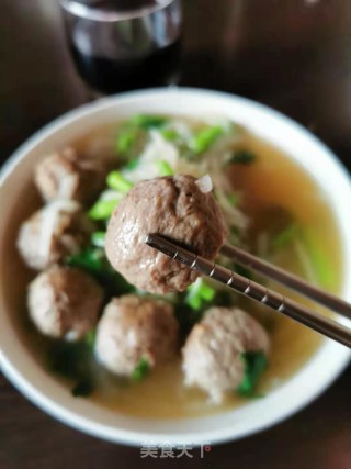 牛筋丸春萝卜汤的做法步骤：9