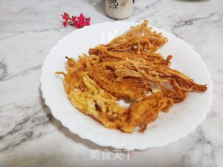 炸金针菇的做法步骤：6