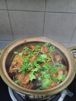 黄花鱼香芋煲的做法步骤：11