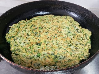菠菜煎饼的做法步骤：6