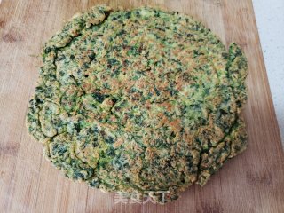 菠菜煎饼的做法步骤：7