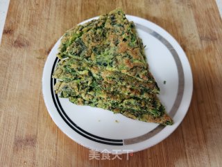菠菜煎饼的做法步骤：8