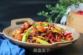 干锅茶树菇鸡块的做法步骤：14