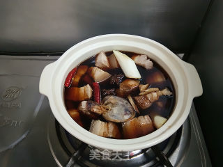 五花肉烧豆结的做法步骤：6
