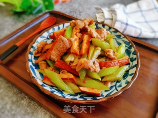 西芹炒香干的做法步骤：10