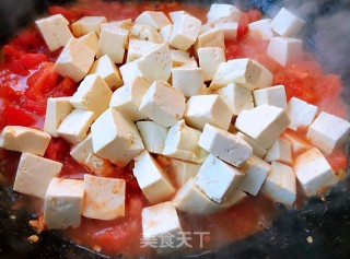 西红柿金针菇木耳炖豆腐的做法步骤：8