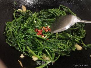 辣炒空心菜的做法步骤：7