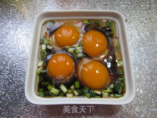 葱油蒸鸭蛋的做法步骤：7