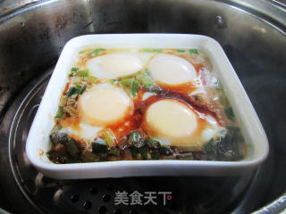 葱油蒸鸭蛋的做法步骤：10