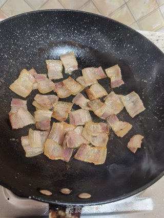 咸肉炒年糕的做法步骤：12